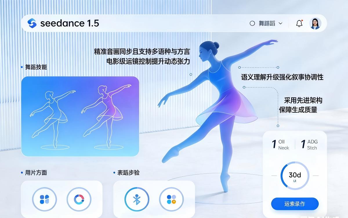字节跳动Seedance 1.5 Pro视频生成模型官方界面